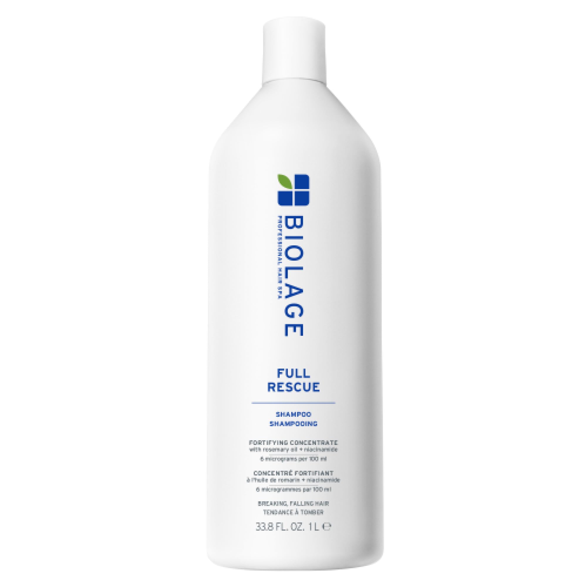BIOLAGE Full Rescue Shampoo for Thin Hair - Fortifies, Instantly Fuller-Looking, Rosemary Oil & Niacinamide, Vegan & Cruelty-Fre
