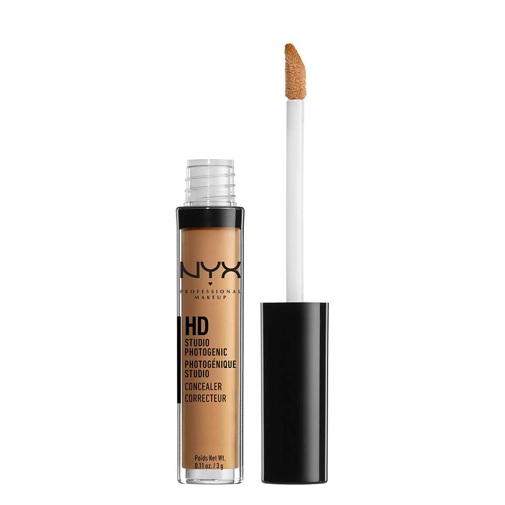NYX PROFESSIONAL MAKEUP HD Studio Photogenic Concealer Wand, Medium Coverage  Deep Golden