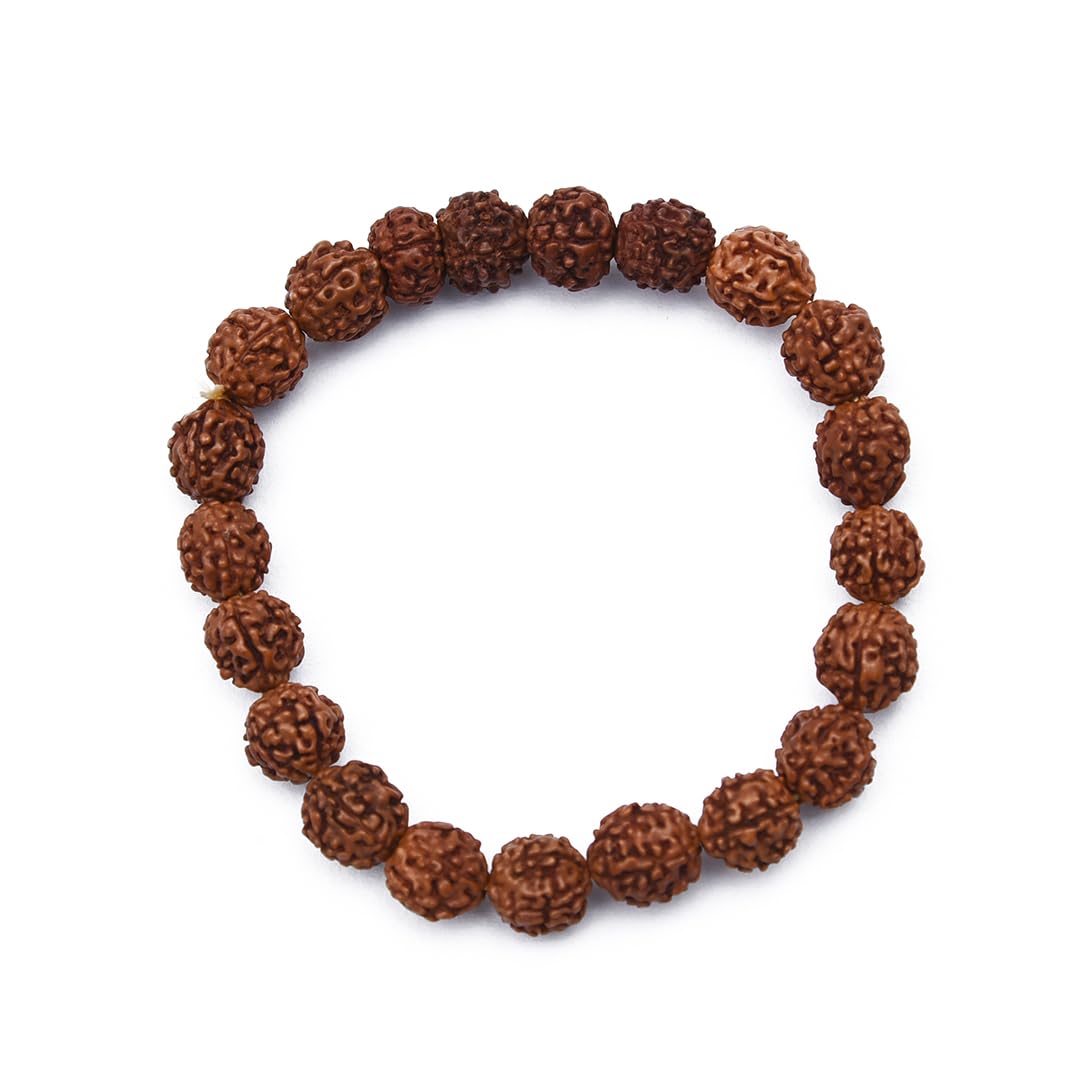 Astrotalk 5 Mukhi Rudraksha Bracelet | Spiritual Essence of Focus & Growth | Natural original Rudraksha Beads | Astrology Unisex