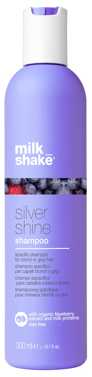 Milk_Shake Silver Shine Purple Shampoo For Blonde Hair - Blonde Toner For Brassy Hair 100% Sles-Free, 101 Fl Oz