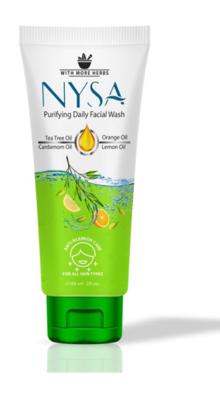 Nysa Rcm Natural Organic Tea Tree Oil Face Wash  75Ml (Pack Of 2)