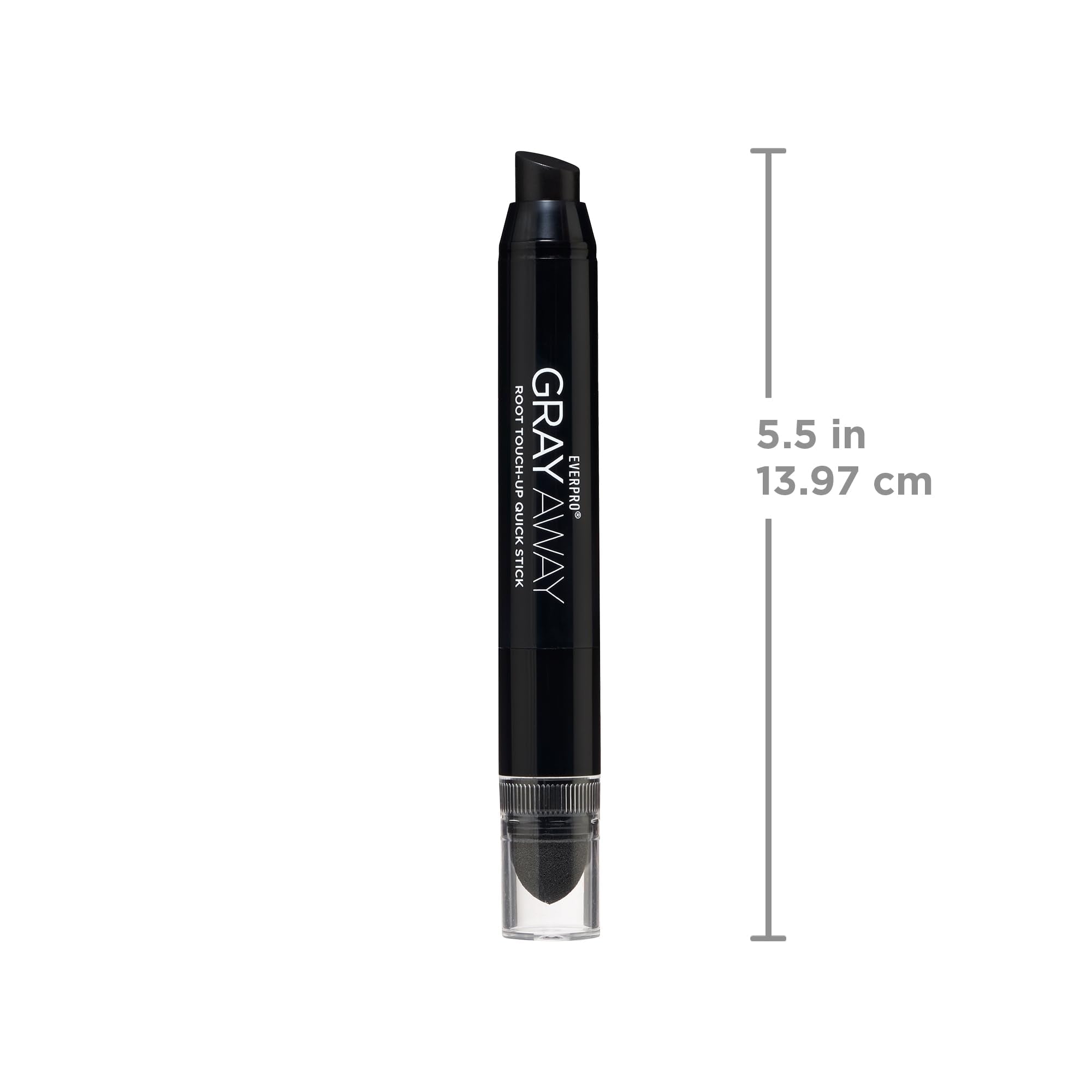 EVERPRO Gray Away Root Touchup Stick - Black, 0.1 Oz, Quick Application, Perfect for Covering Grays