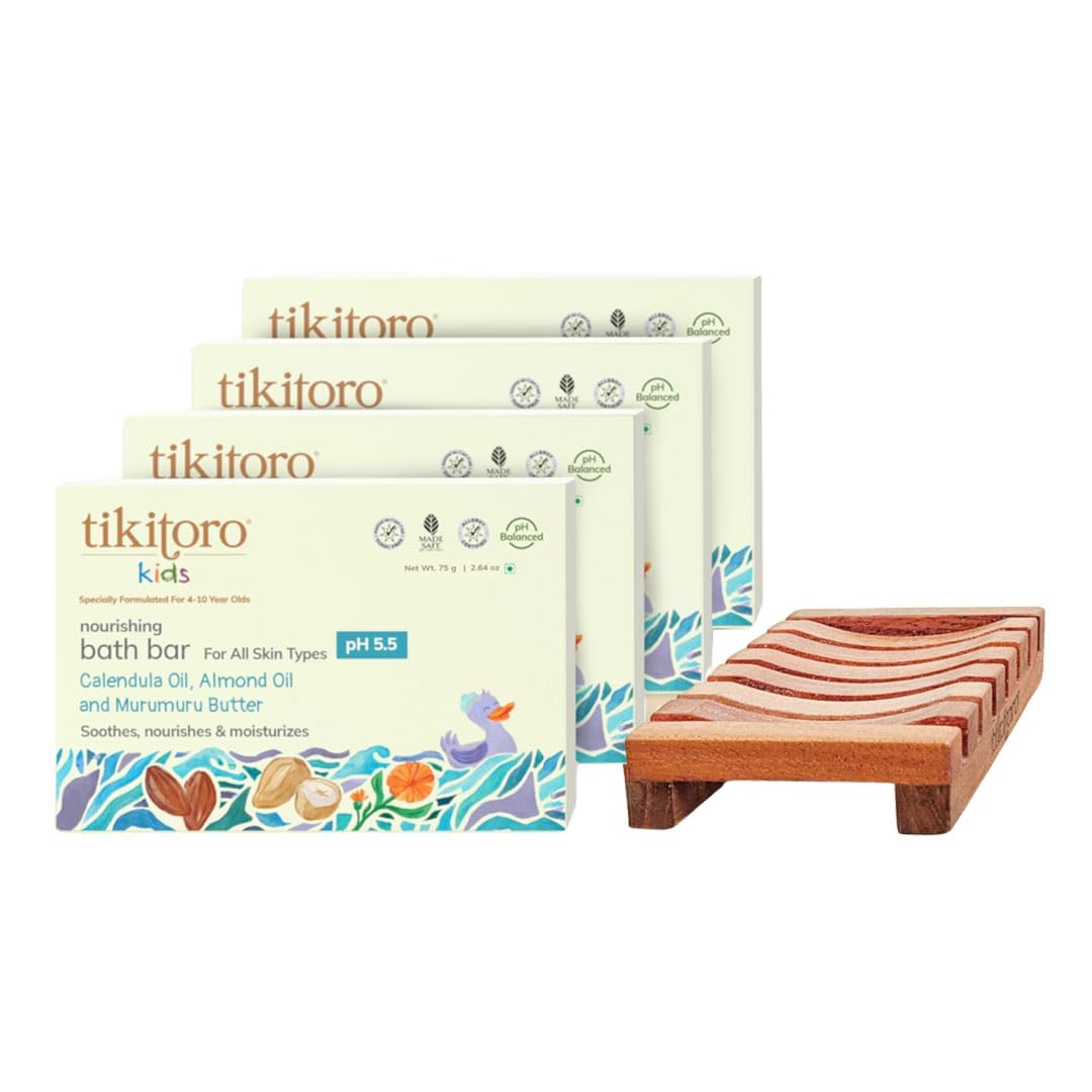 Tikitoro Kids Nourishing Bath Bar | Pediatrician Approved | Murumuru Butter Soap | Soothes, Nourishes And Moisturizes Skin | All