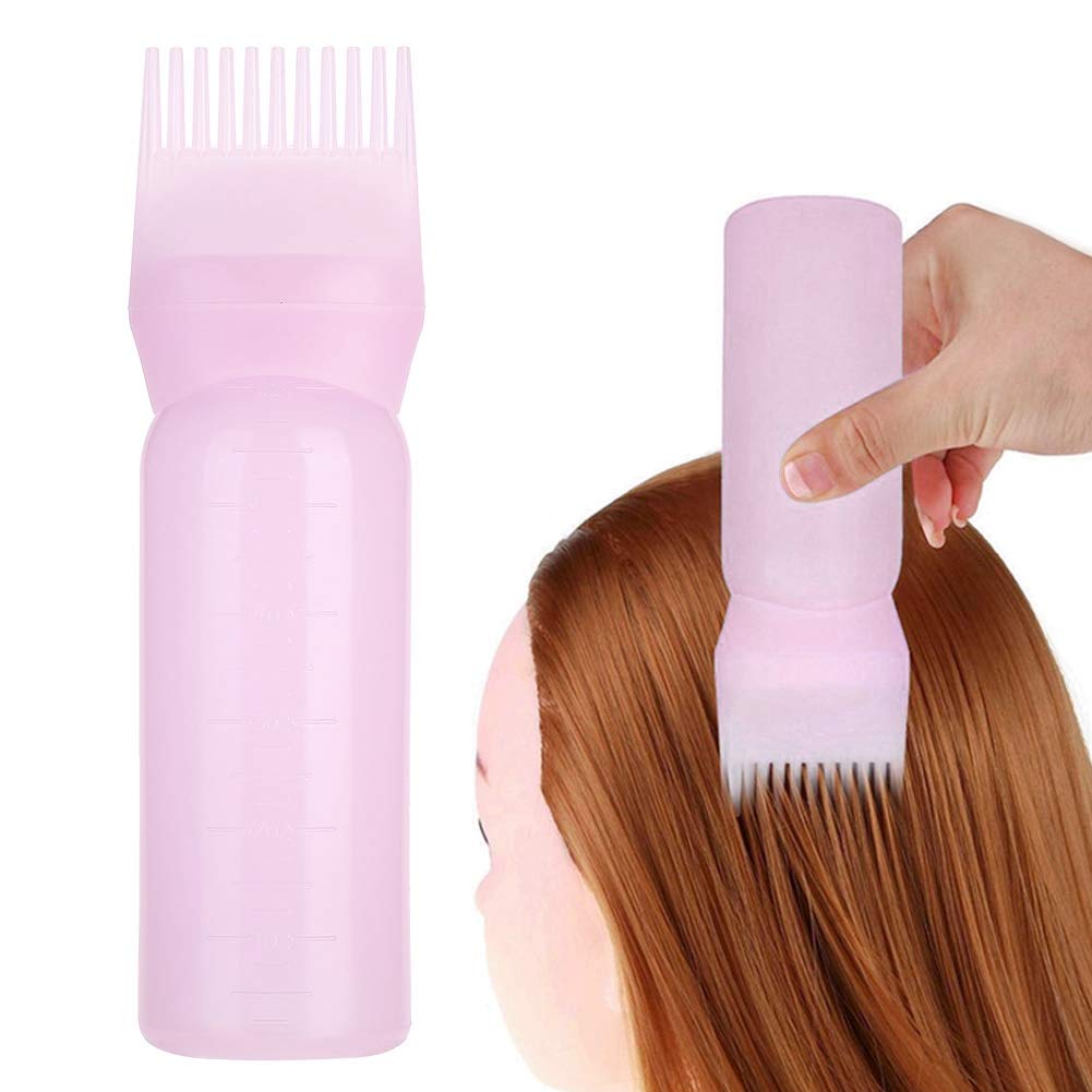 Hair Dyeing Bottle, Hair Color Applicator Bottle, 3 Colors Hair Dyeing Bottle Brush Shampoo Hair Color Oil Comb Applicator Tool 
