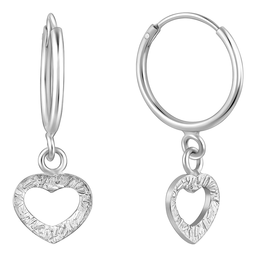 GIVA 925 Silver Small Heart Drop Earrings,Rakhi Rakshabandhan Gift for Sister Bhabhi, Gifts for Women & Girls| With Certificate 