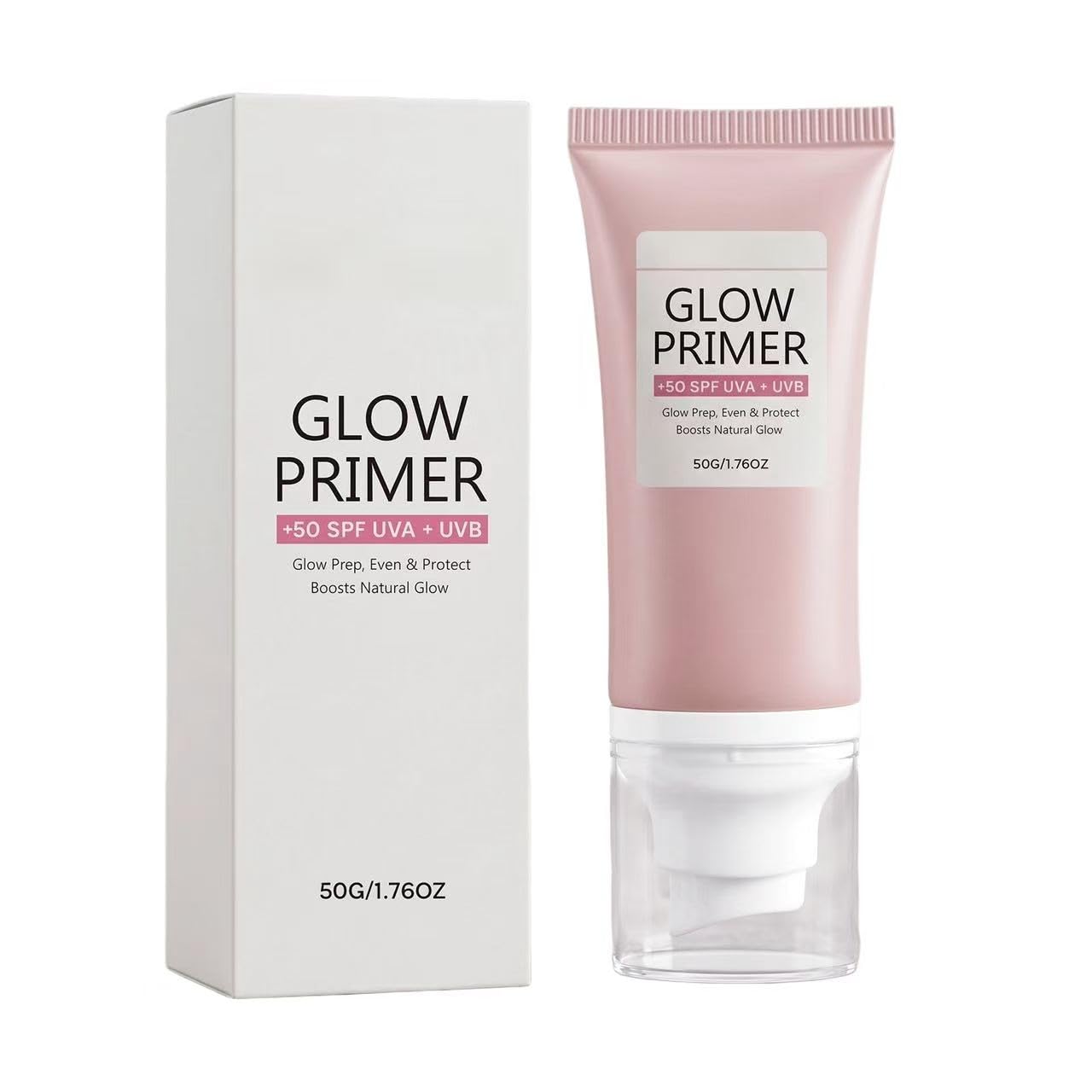 Glow Pore Blurring Balm Face Primer with SPF 50, Korean Face Makeup Primer