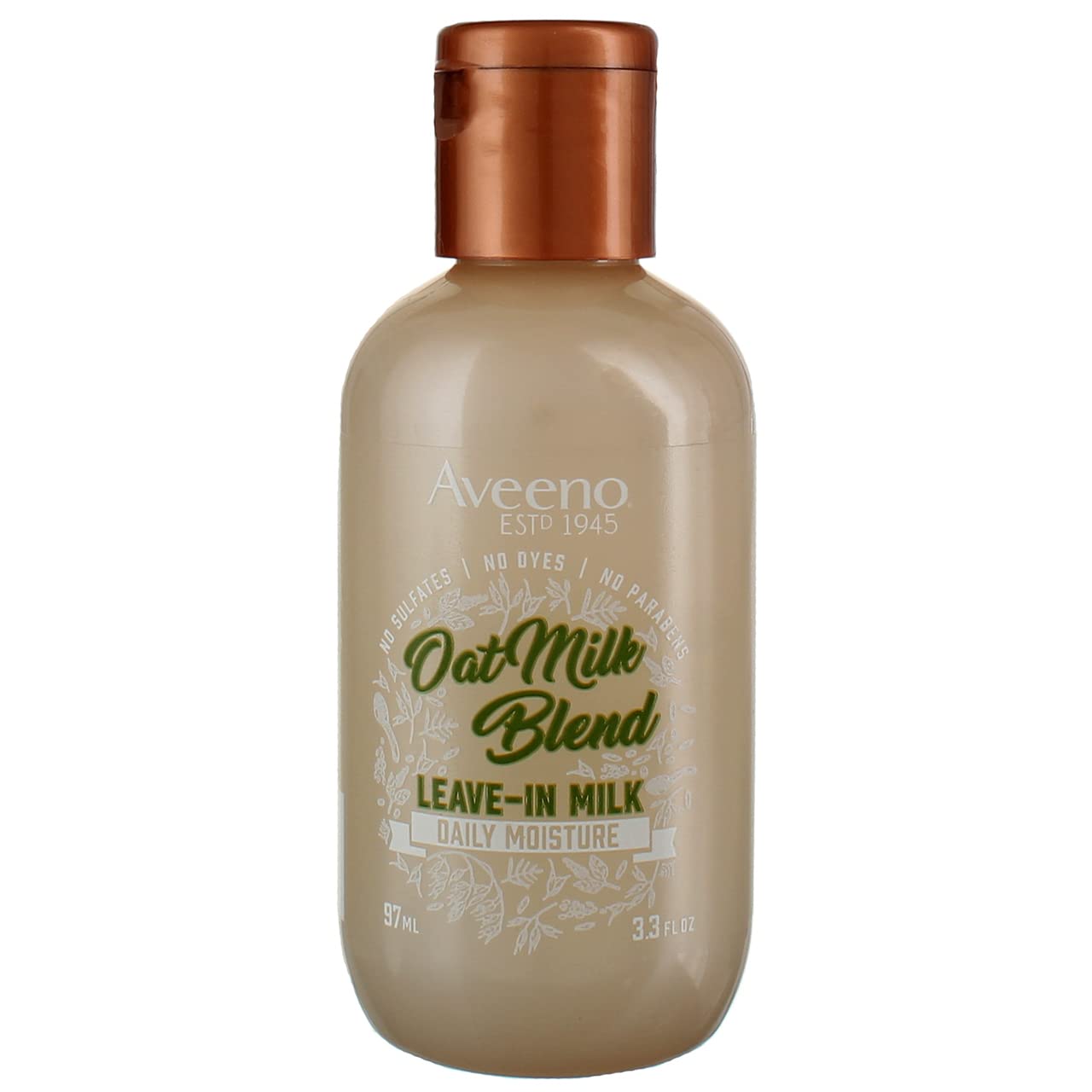 Aveeno Oat Milk Leave-In Hair Conditioner Treatment, 3.3 fl oz (Pack of 3)