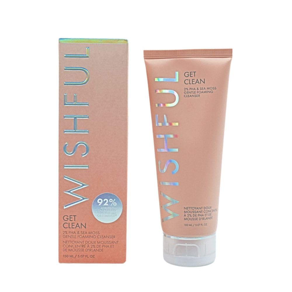 Wishful Get Clean 2% PHA & Sea Moss  Gentle Foaming Cleanser 5.07 oz / 150 ml
