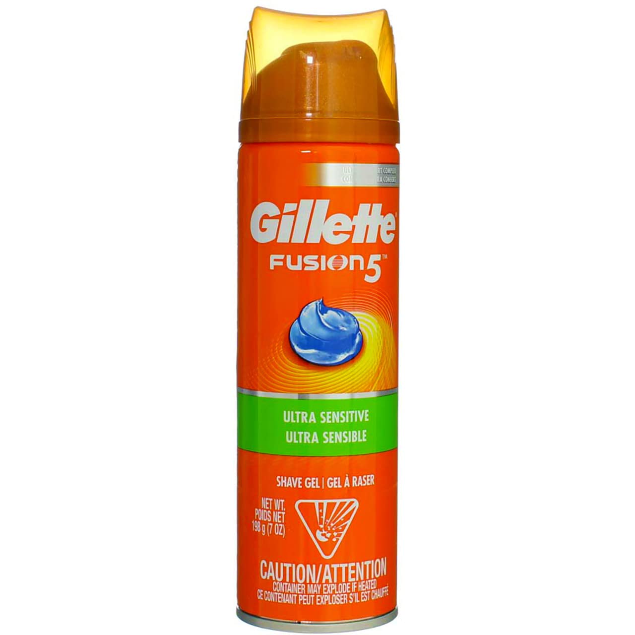 Gillette Fusion Shave Gel Ultra Sensitive 7 Ounce (207ml) (3 Pack)