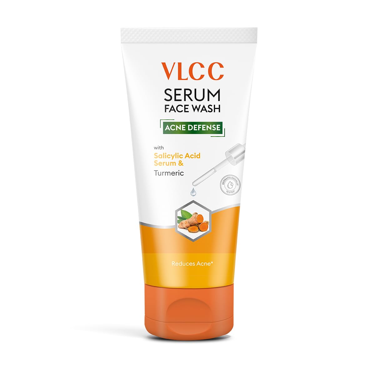 Vlcc Serum Facewash  50Ml | With Salicylic Acid Serum To Unclog Pores & Turmeric To Reduce Active Acne | Dermatologically Teste