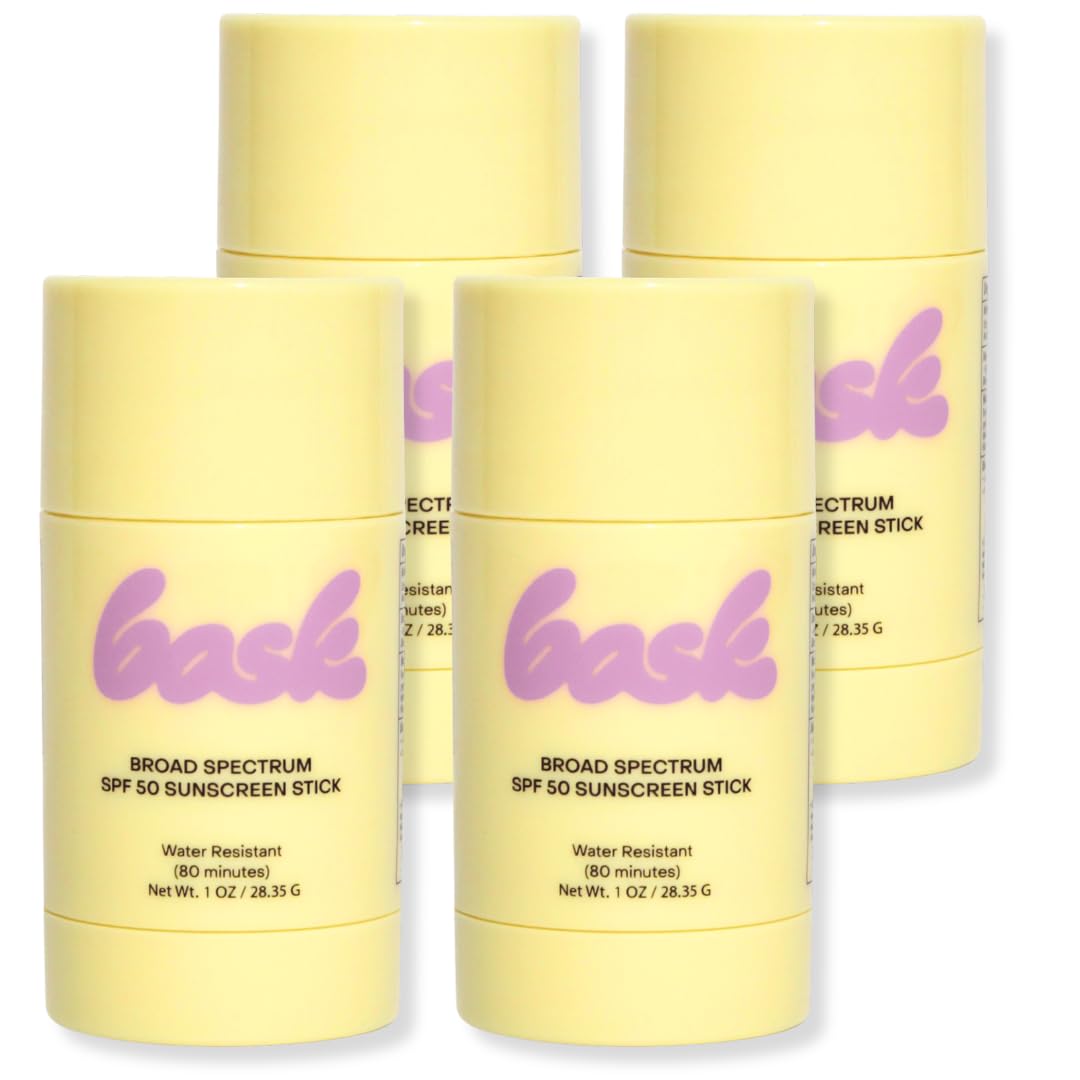 Bask SPF 50 Sunscreen Stick - Fragrance Free Face & Lip Sunscreen, Broad Spectrum Protection - Dermatologist Recommended, Moistu