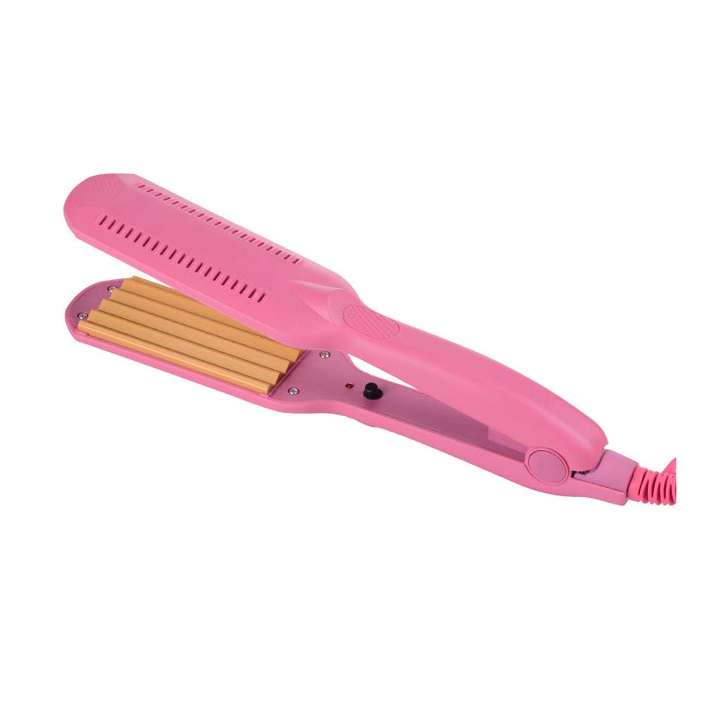 QOPCBCGN Temperature Control Corrugated Curling Hair Straightener Crimper, Fluffy Small Waves Curlers Irons Styling Too