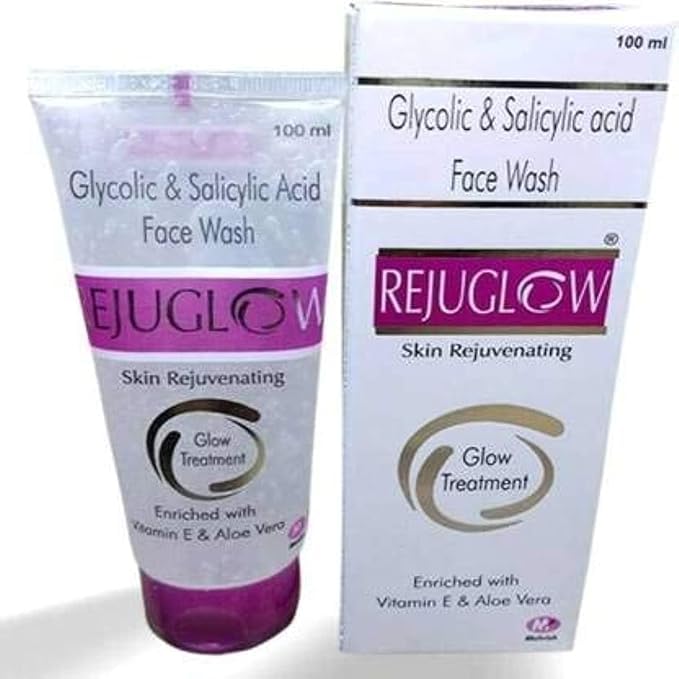 Rejuglow Face Wash Gel With Vitamin E And Aloe Vera Dead Skin Cells, 100Ml  Pack Of 3