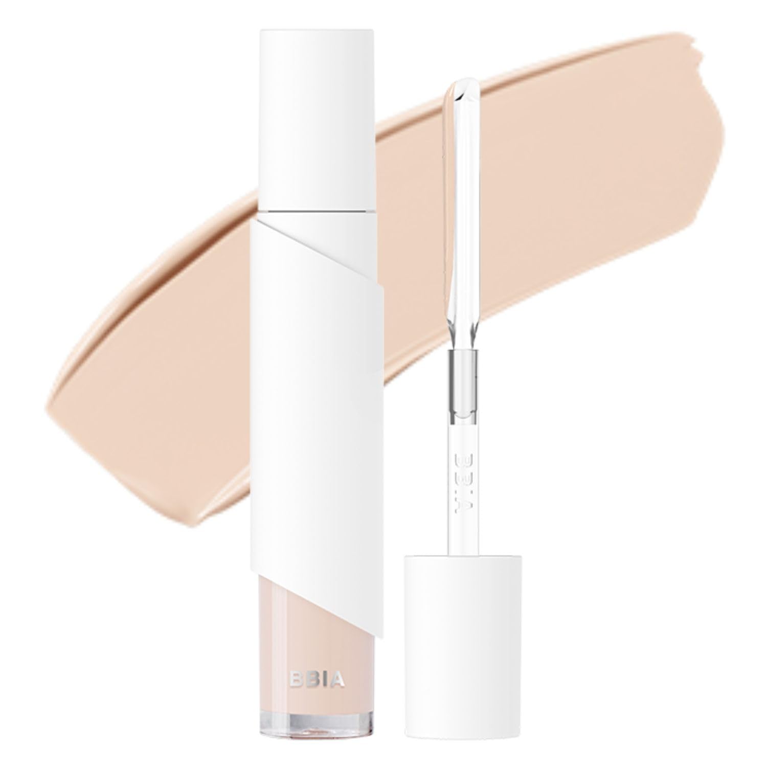 Bbia Eau Stay Concealer - All Day Fitting Natural Coverage Liquid Concealer, Spatula Applicator Tip, Comfortable Lightweight & L