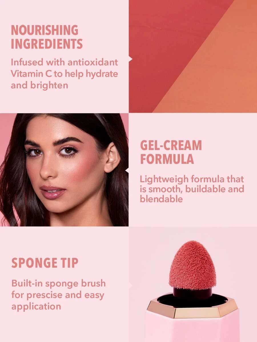 SHEGLAM Color Bloom Liquid Blush Makeup for Cheeks Matte Finish - Birthday Suit