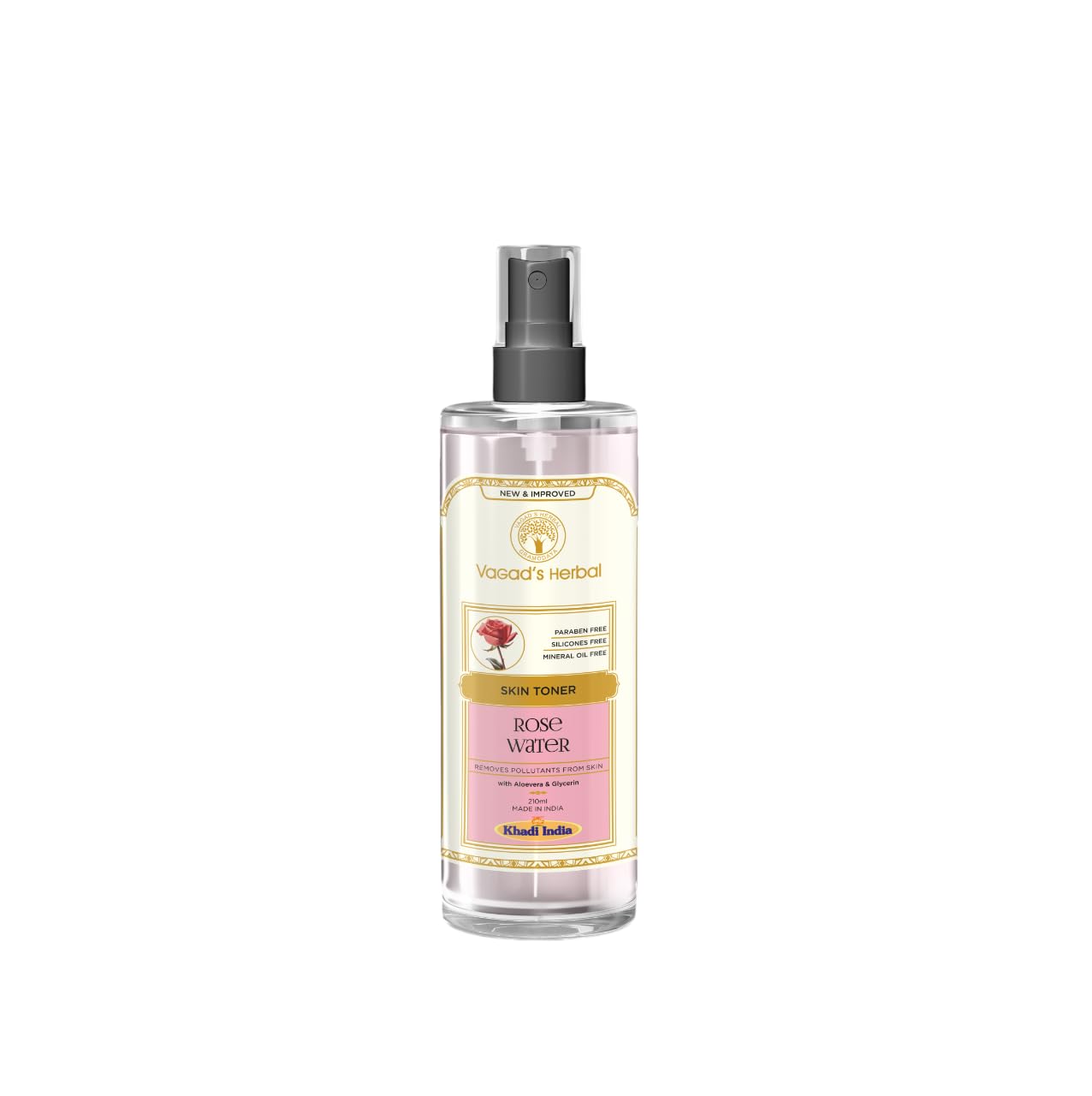 VagadS Rose Water Toner For Face & Skin Care | Hydrating Facial Mist With Aloe Vera & Hyaluronic Acid | Refreshes, Soothes & Ba