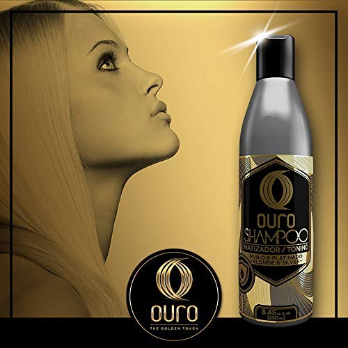 Ouro Toning Shampoo (Matizador) for blonde & silver hair 8.45 oz