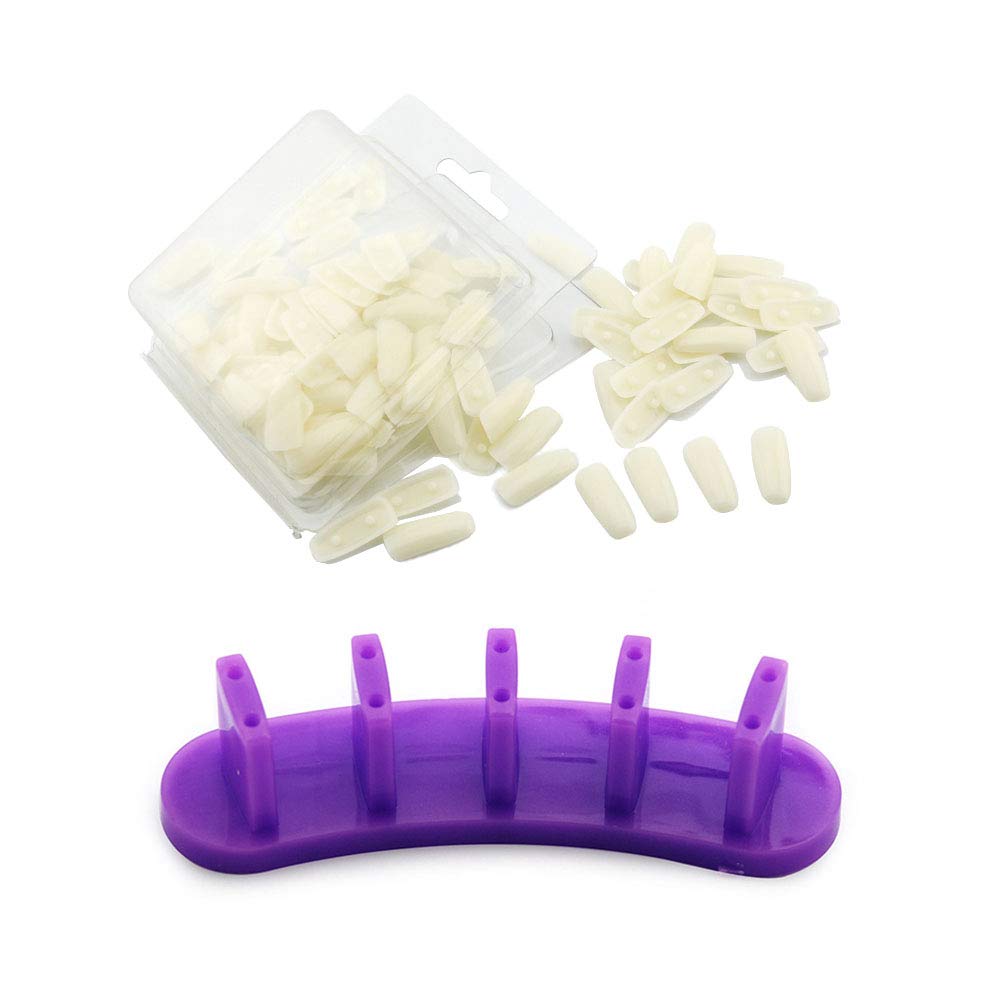 KADS 1set Nail Practice Stand+ 100pcs Practice Nail Tips Salon Manicure Nail Art Beauty Tools