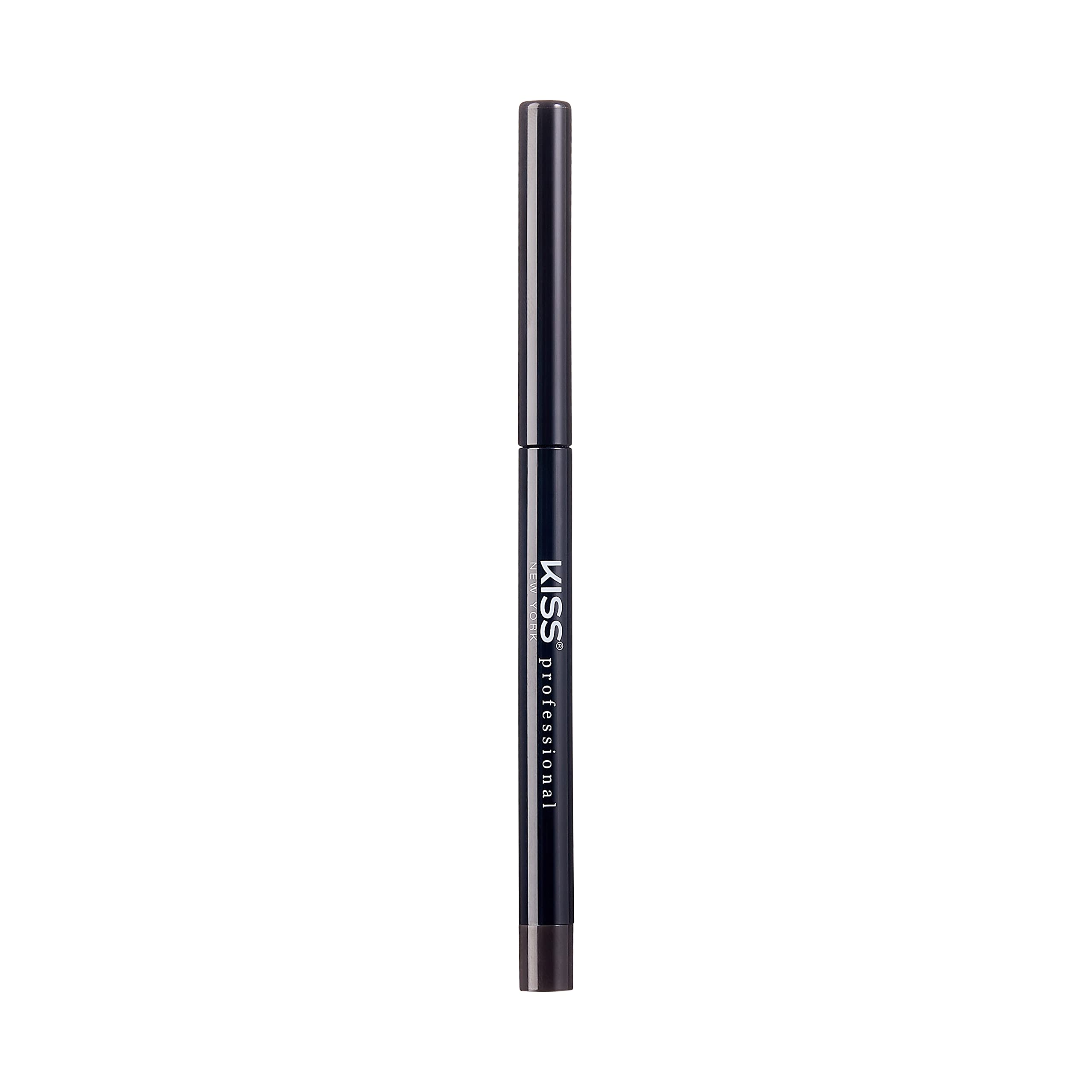 Kiss New York Pro Intense Gel Eyeliner With Built-In Sharpener, Waterproof, Smudge-Proof, Long Lasting Gel Eyeliner Pencil (Blac