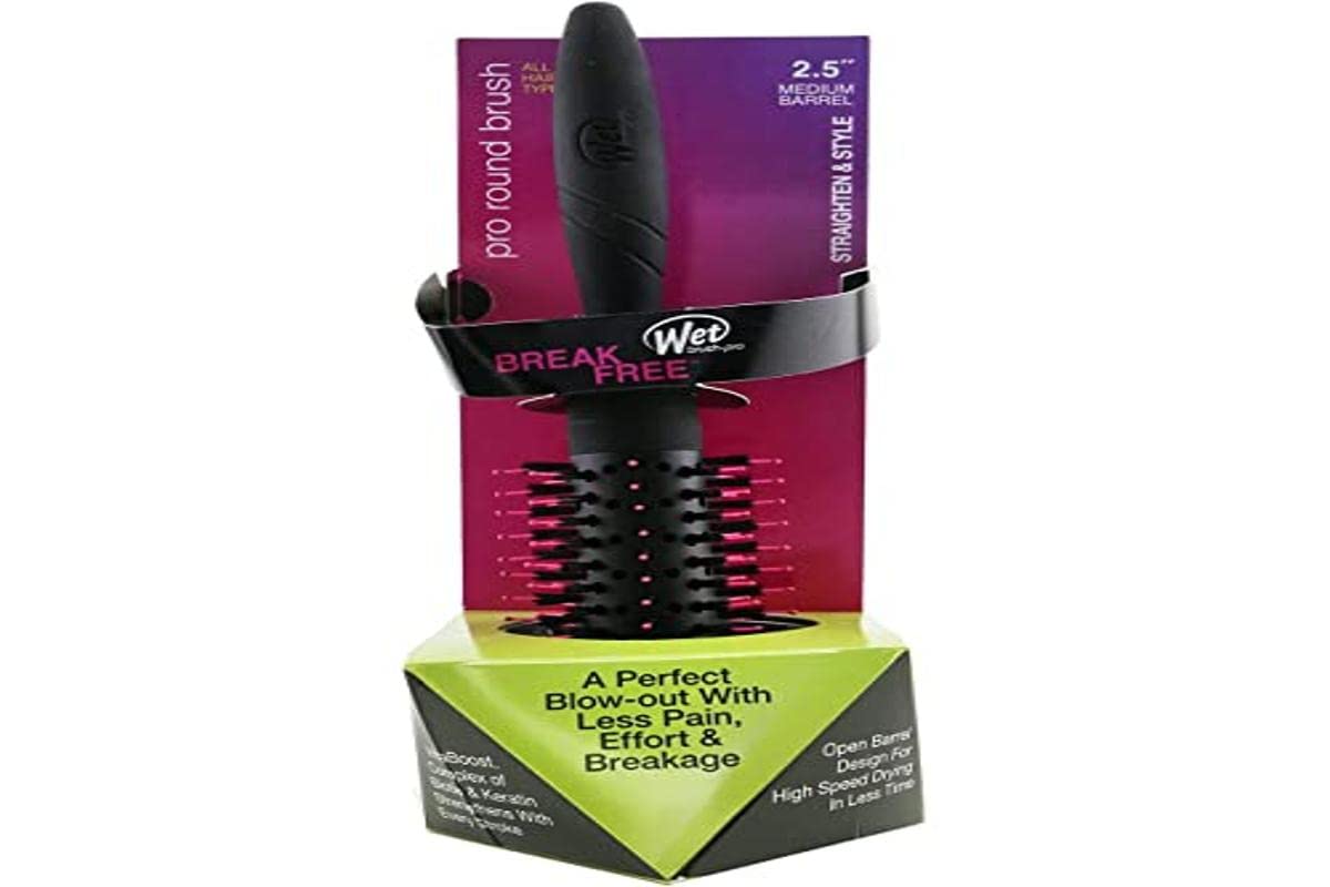 Pro Fast Dry Round Brush - Circle By Wet Brush For Unisex - 2.5 Inch Hair Brush