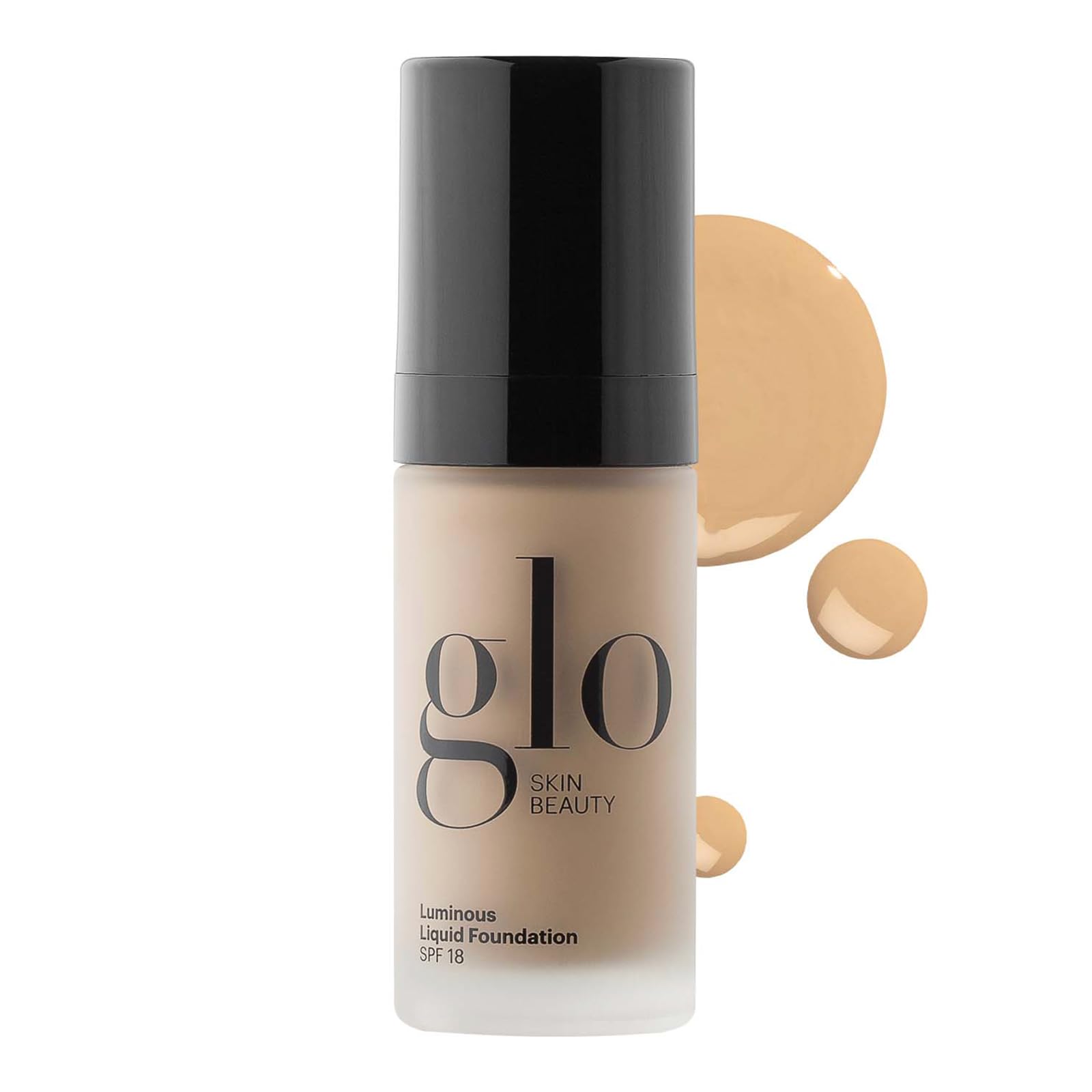 Glo Skin Beauty Luminous Liquid Mineral Foundation Makeup with SPF 18 (Tahini) - Improves Uneven Skin Tone, Smooths & Corrects I
