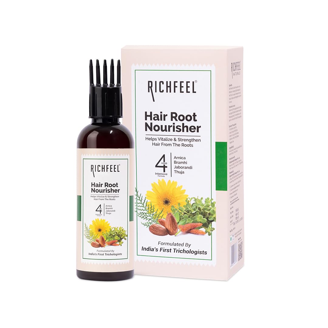 Richfeel Hair Root Nourisher/Tonic | For Hair Fall Control | Hair Growth Treatment | Trichologist Developed Formula | High Conce
