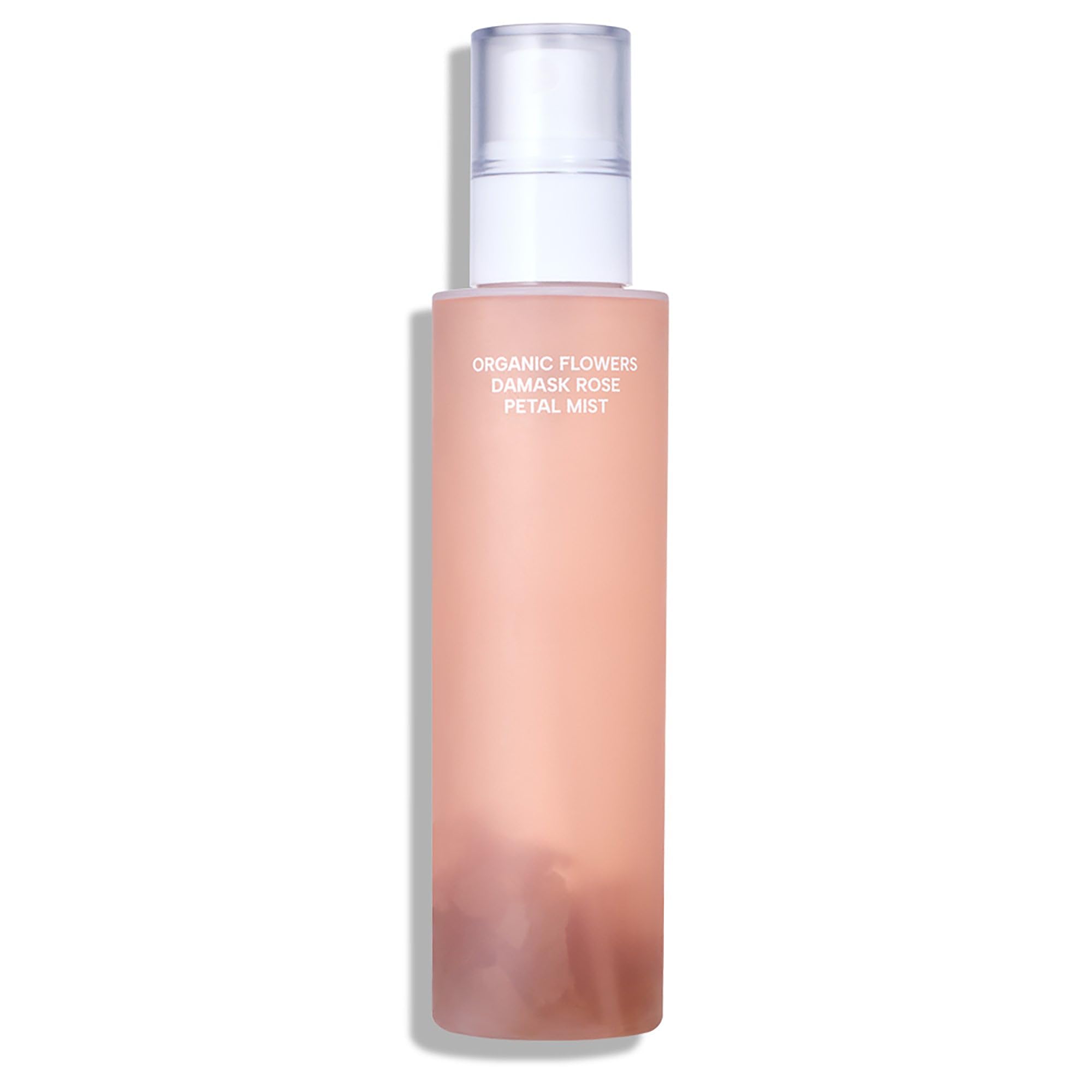 Whamisa Organic Flowers Damask Rose Petal Mist, Facial Mist Spray, Waterless Formula, Fermented Postbiotics, Hydration, Portable