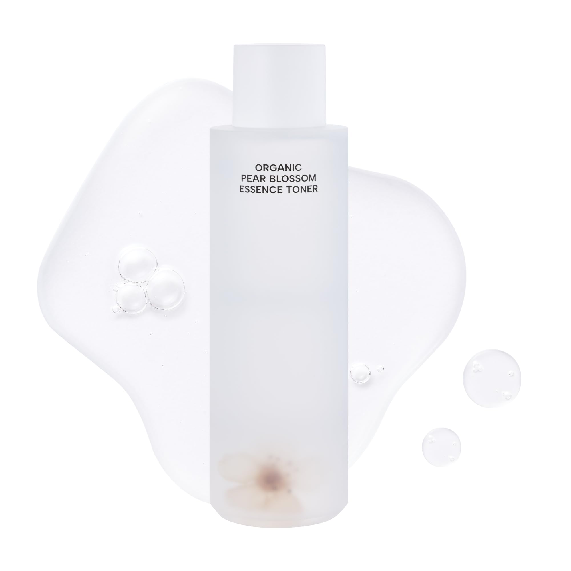 Whamisa Organic Pear Blossom Essence Toner, Fermented Ingredient Formula for Radiant Skin, Facial Toner, Revitalizing, Hydrating
