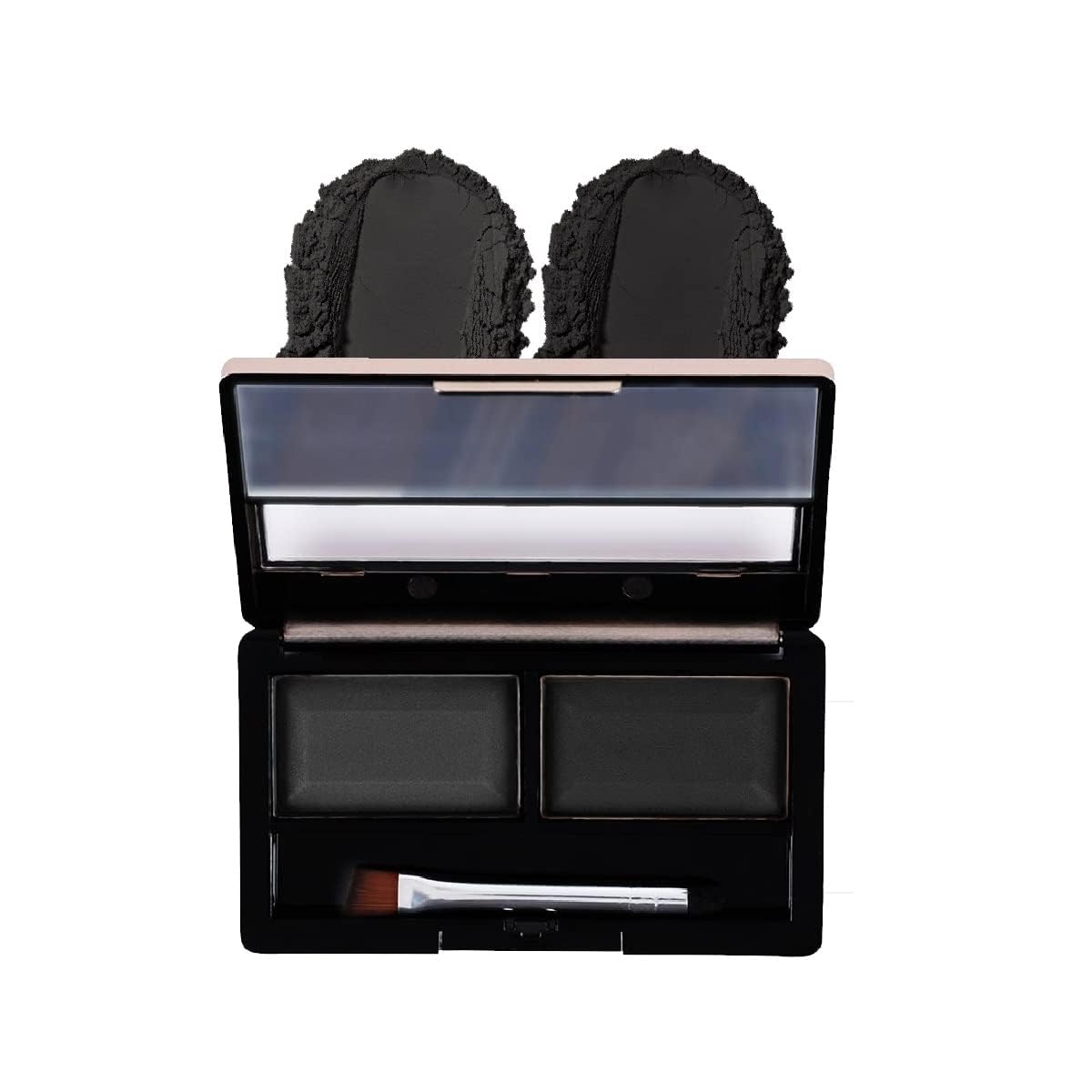 Matt Look Perfect Duo Shade Brow Powder, 2 Shades Eyebrow Drawing Palette With 1 Brush, Ultimate Brow Kit, Eyebrow Filler And De