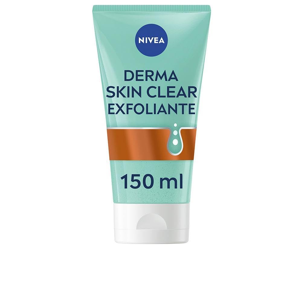 NIVEA Derma Skin Clear Facial Scrub  Gentle Exfoliating Cleanser with Salicylic Acid & Niacinamide, Refreshing Face Care Formul