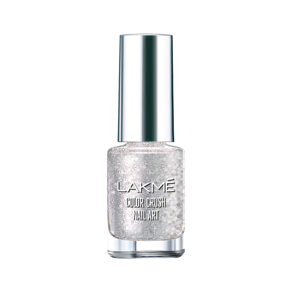 Lakm Color Crush Nail Art P2, Silver, 6 Ml