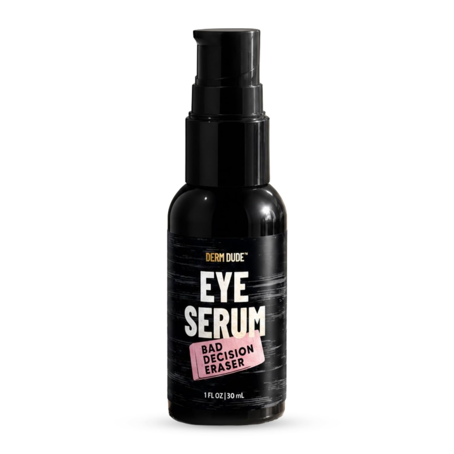 Derm Dude Eye Serum for Men  Under Eye Serum for Dark Circles, Puffiness, Wrinkles & Fine Lines  Peptides, Gentle Retinoid, Ni