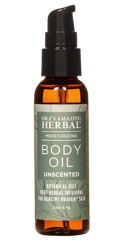 Unscented Body Oil Travel Size With Pump, Fragrance Free Massage Oil, Moisturizing Body Oils for Men and Women, Grapeseed Oil fo
