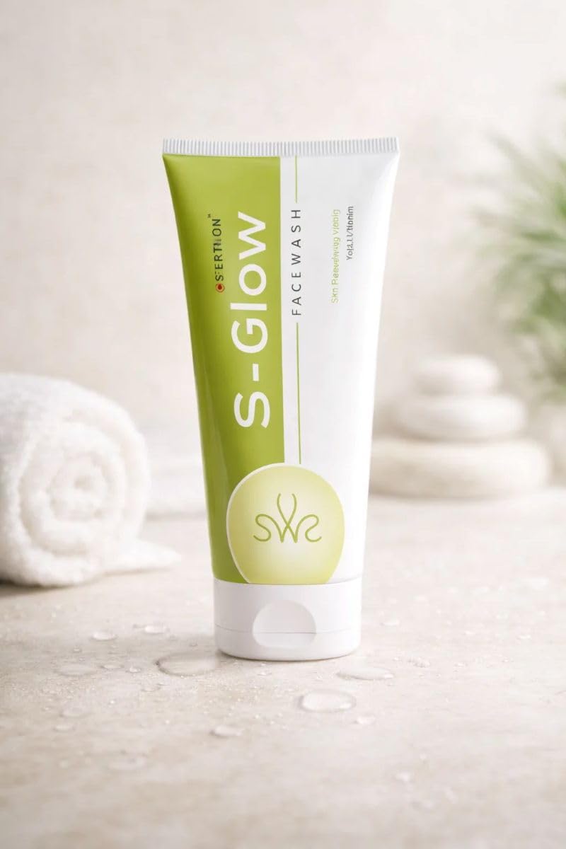 SGlow Face Wash Skin Renewing & Brightening Formula | Deep Cleansing Cleanser For Glowing Skin | For Men & Women | All Skin Typ