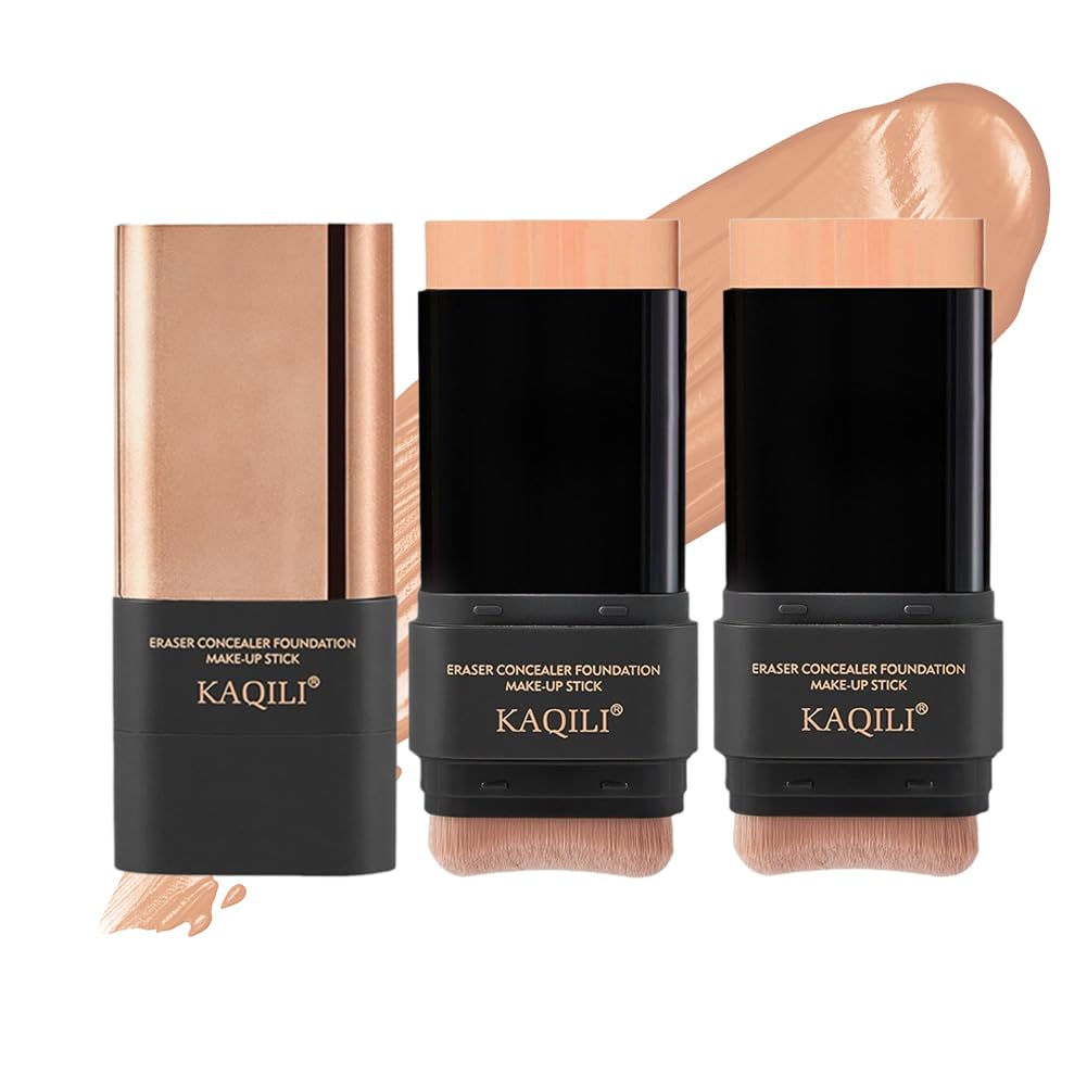 DualEnded Foundation & Concealer Stick  Moisturizing, Matte Finish, LongLasting, Creates a Flawless Blend, Makeup for Combina