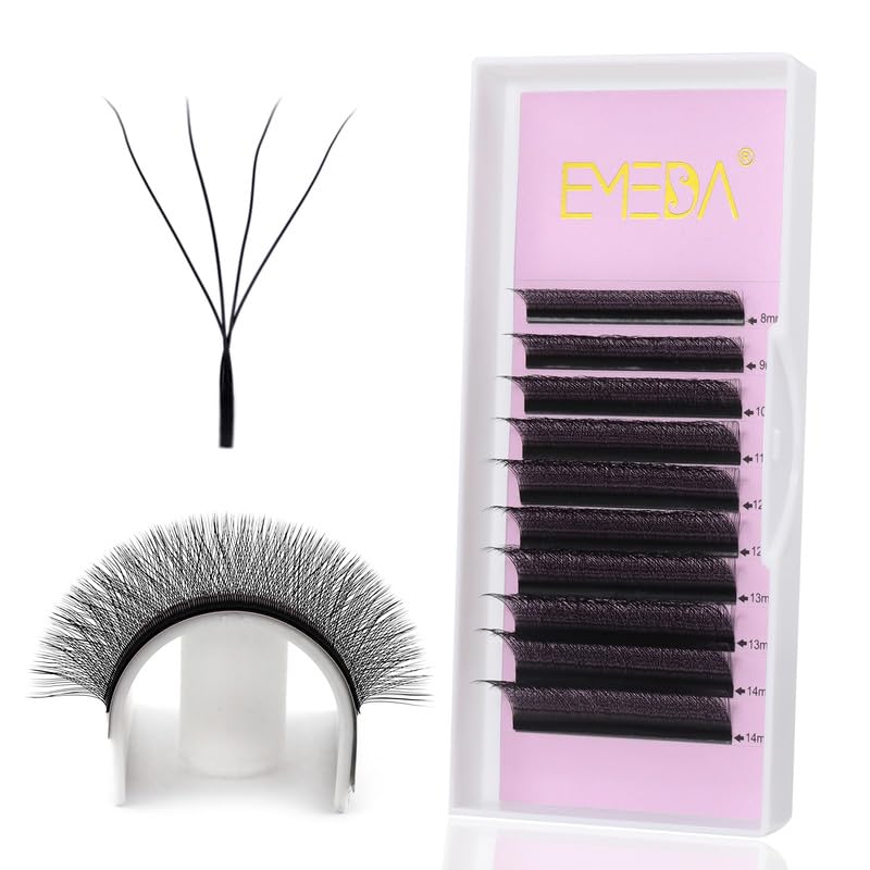 W Lash Extensions D Curl .07mm 12mm Mix Tray Premade Volume 4D Fans Eyelash Extension .07 Mix W Type Wispies Eye Lashes Supplies