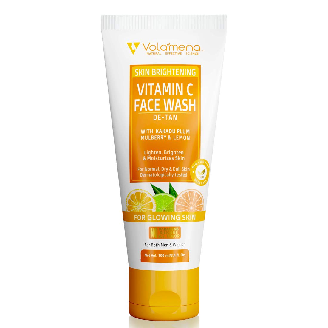Volamena Vitamin C Face Wash| With Orange & Vitamin C | For Glowing Skin | Face Wash For Women & Men100 Ml