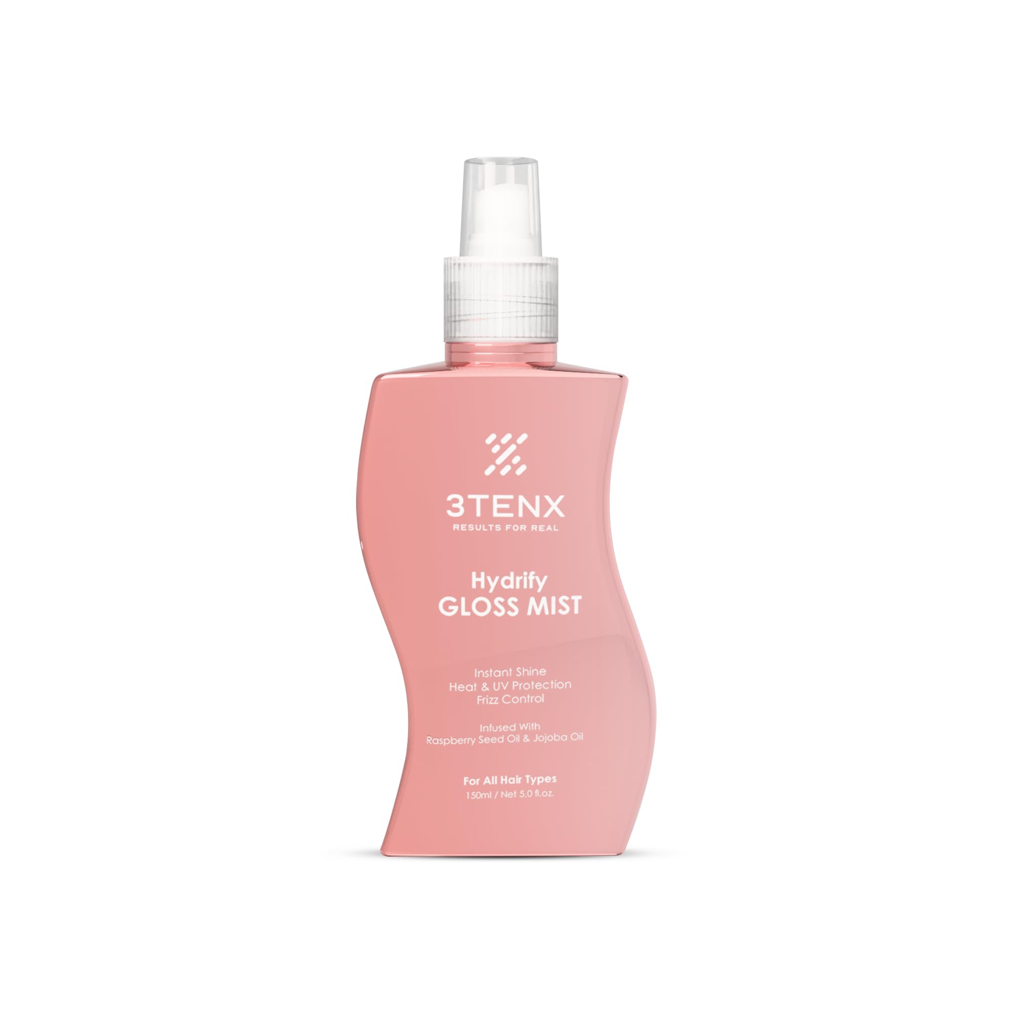 3Tenx Hydrify Gloss Mist | For Instant Shiny & Frizz Free Hair | Smooths, Nourishes & Repairs Split Ends | Salon Grade, Color Sa