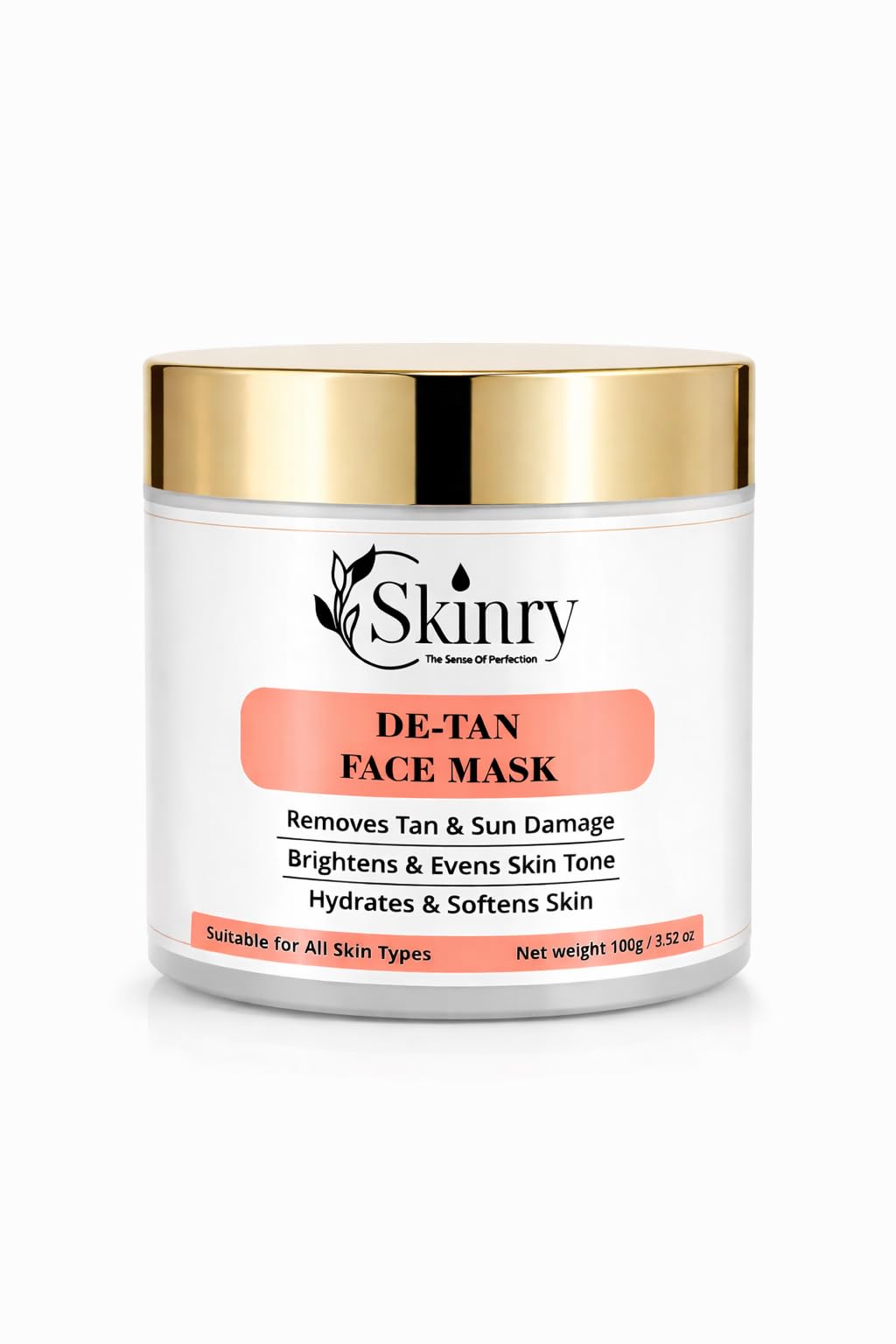 De Tan Face Mask Cream Removes Sun Tan Brightens Skin Hydrating Face Pack For Glowing Skin Tan Removal Face Pack 100G Skinry