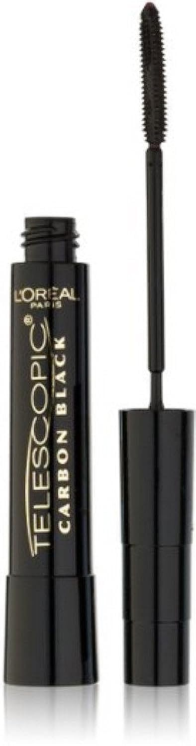 L'Oreal Paris Telescopic Mascara, Carbon Black [935] 0.27 oz (Pack of 12)