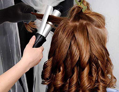 Aft90 Heat Resistant Glove For Hair Styling, Curling Iron, Flat Iron And Curling Wand, Black, Pink Edge, 1 Piece