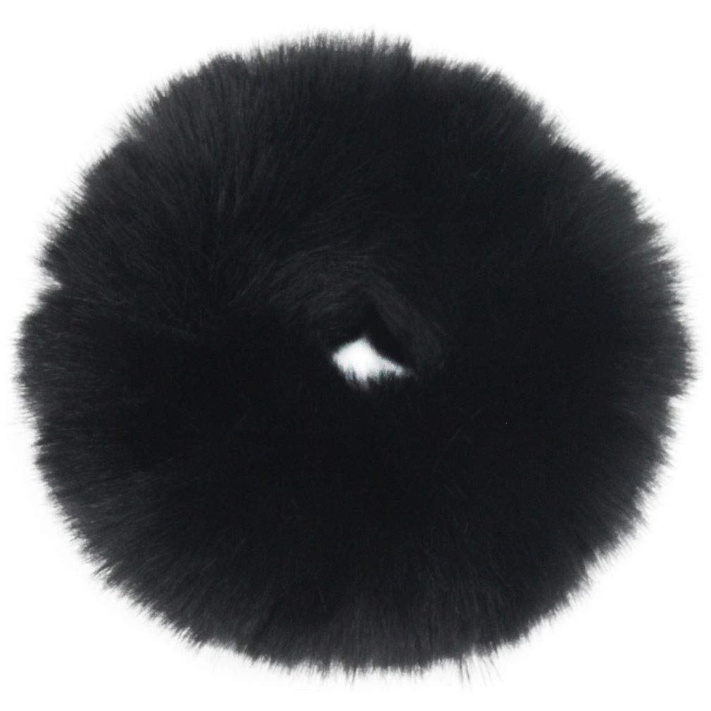 2pcs Pack Furry Faux Rabbit Fur Hair Scrunchies Artificial Fur Hair Bobbles Elastic Hair Band Rope Wristband Ponytail Accessorie