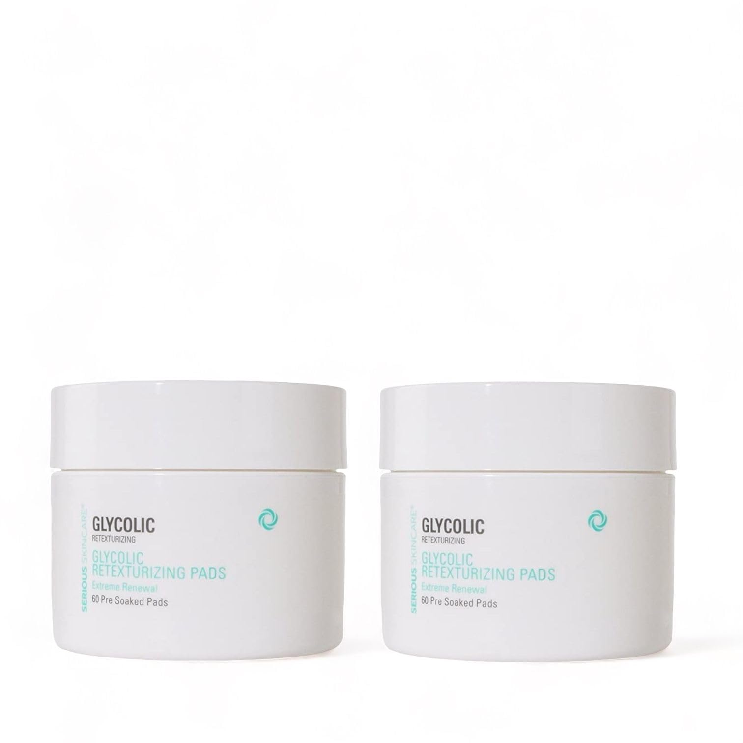 Serious Skincare - Glycolic Resurfacing Face Pads for Smoother Skin - Glycolic Acid - Exfoliates Dead Skin Cells - Pre-Soaked Co