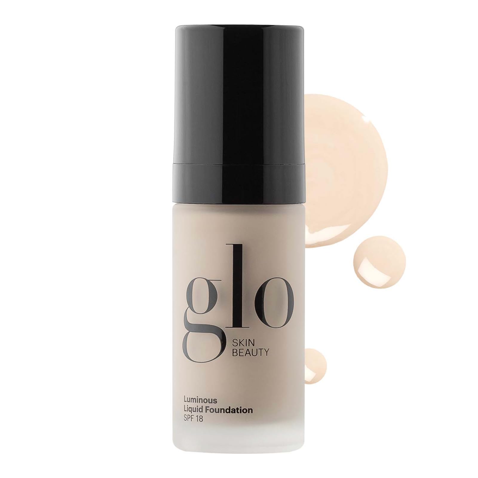 Glo Skin Beauty Luminous Liquid Mineral Foundation Makeup with SPF 18 (Porcelain) - Improves Uneven Skin Tone, Smooths & Correct