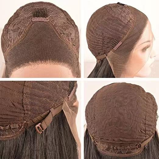 Wxhwcx Long Lace Wig Synthetic Lace Front Wigs For Black Women Free Part Wavy Hair Wigs Brown High Temperature Fiber Cosplay Wig