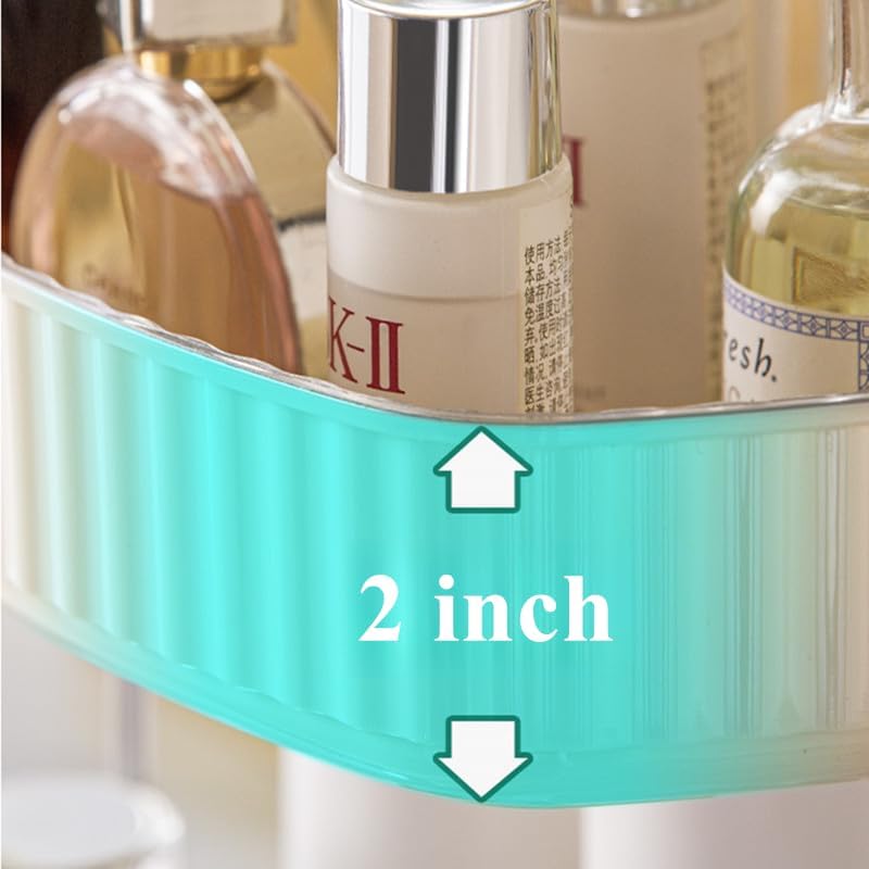 CESTATIVO 360 Rotating Makeup Organizer, Spinning Bathroom Organizer Countertop, Large Capacity Cosmetics Skincare Organizer for