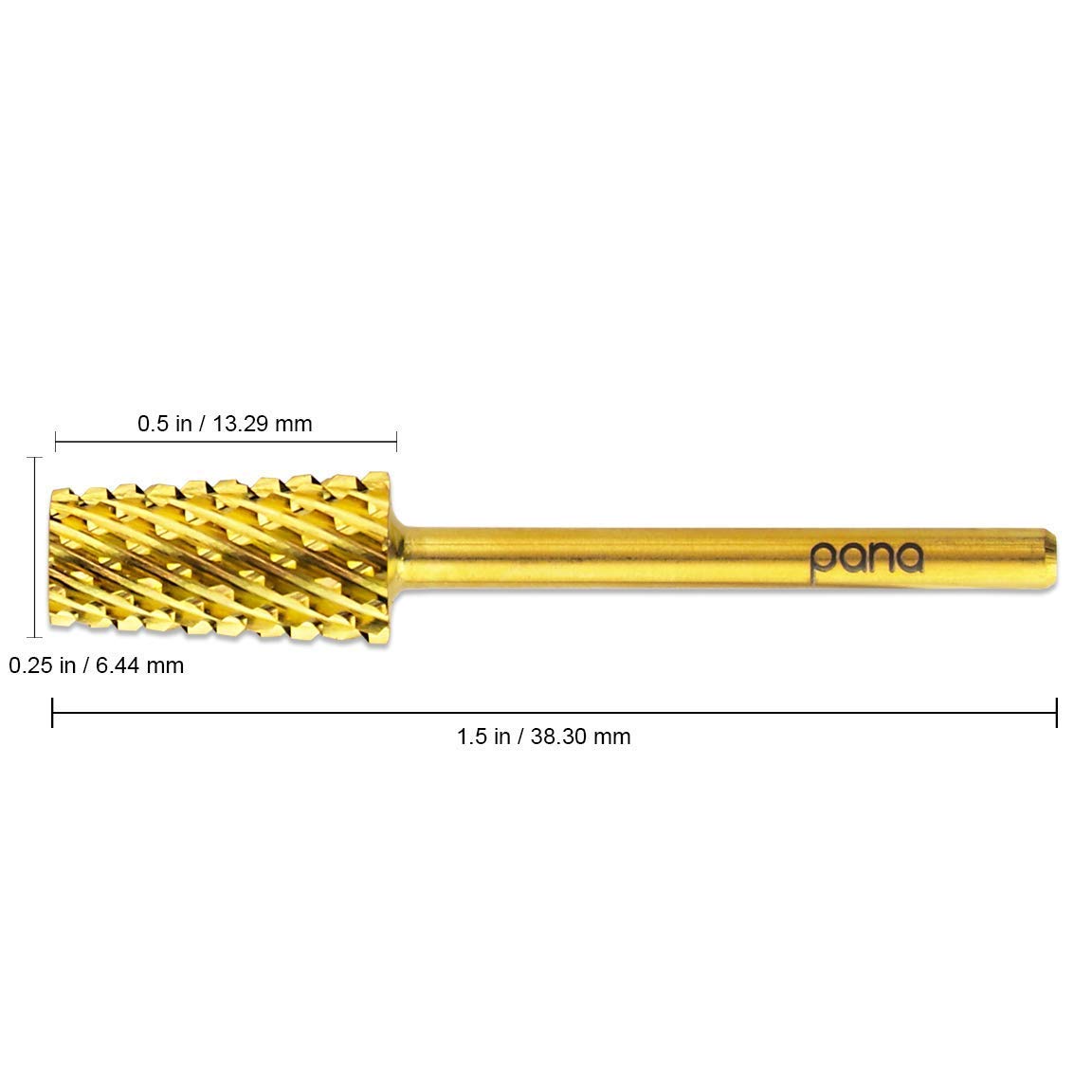 Premium Pana 3/32'' Tapered Barrel Carbide Nail Bit -For Electric Dremel Drill Machine, Nail Art Design, Manicure, Pedicure, Nai