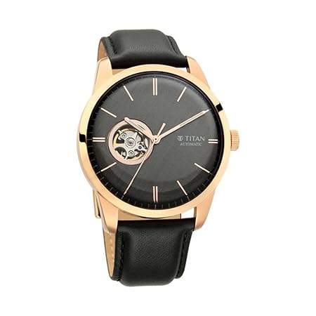 Titan Black Dial Analog Watch For Men-Nr90126Wl03