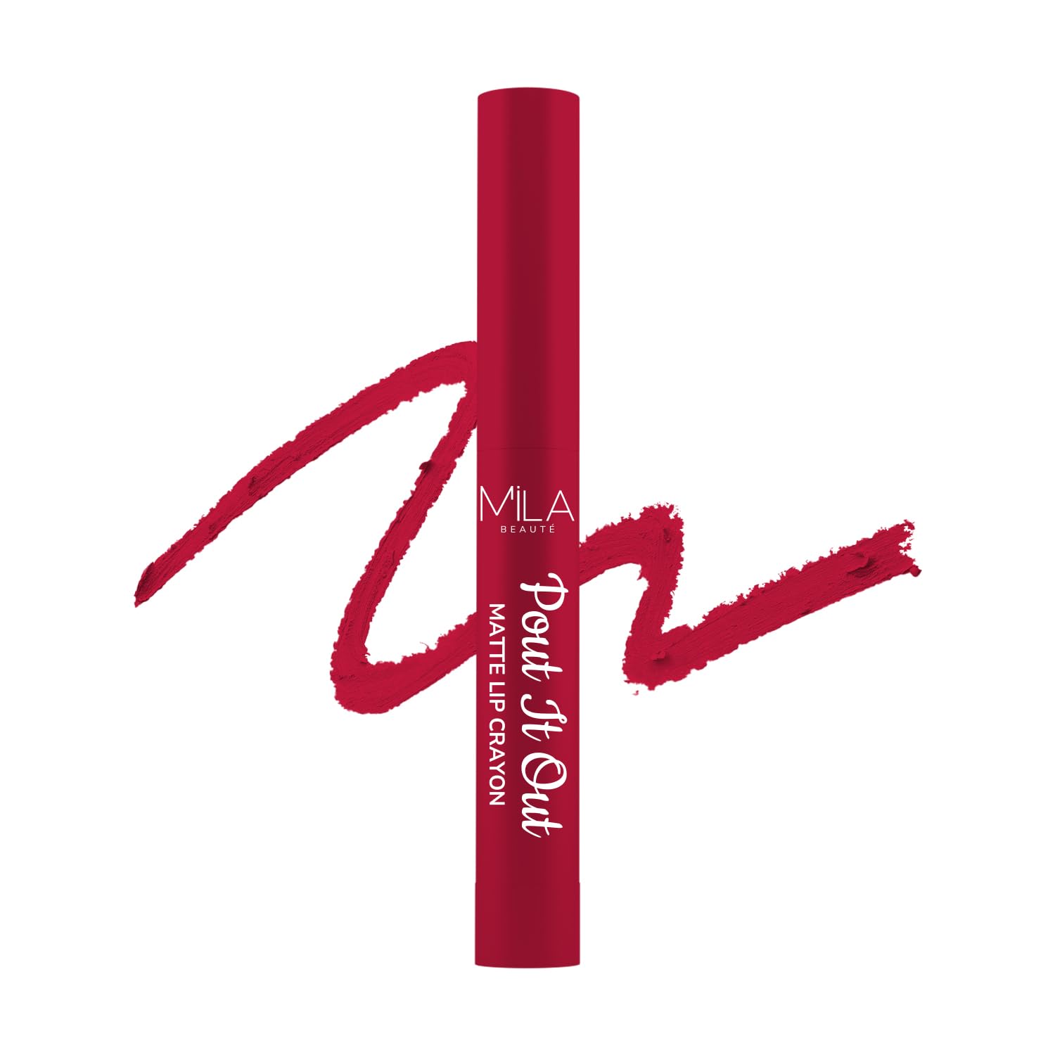Mila Beaut Pout It Out Matte Lip Crayon | Highly Pigmented & Enriched With Jojoba Oil | Soft Matte Finish | Creamy & Light Weigh