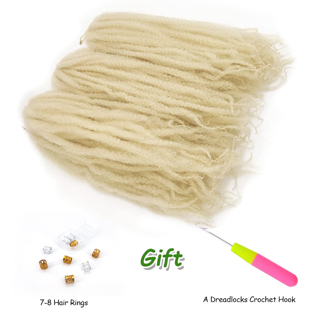 Kgbfass 24Inch Blonde Marley Braiding Hair Long Kinky Curly Marley Twist Braiding Hair For Faux Locs Box Braids Crochet Hair Ext